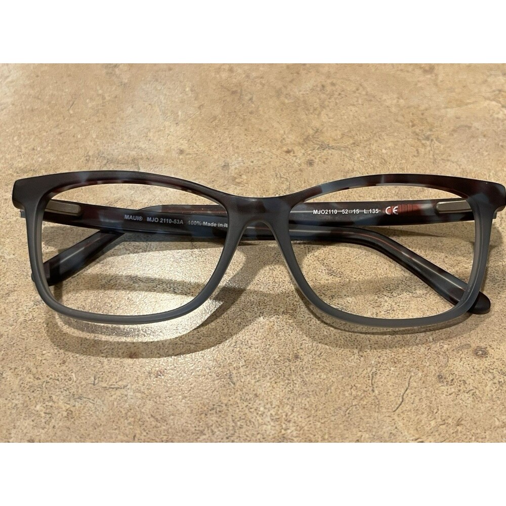 Maui Jim MJO 2110-53A Eyeglasses Matte Blue Brown Tortoise 52-15-135 Italy